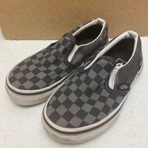 Boys Vans slip on sneakers 10.5